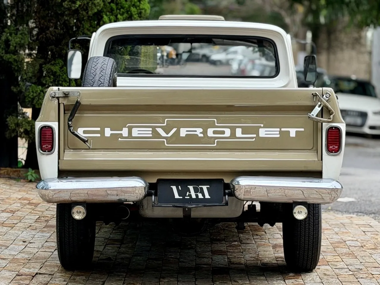 Transmissão e conjunto mecânico da Chevrolet D10 Custom S 1984 para inspeção