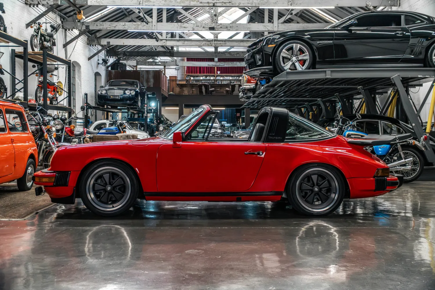 Rodas e suspensão do Porsche 911 SC Targa 1980