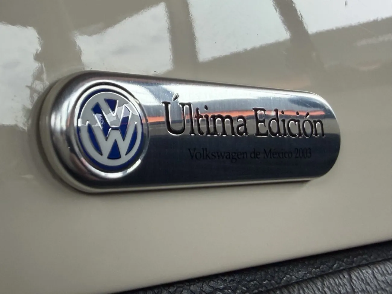 Painel e volante do Fusca mexicano Última Edición