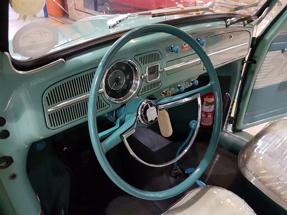 Volante e instrumentos do VW Fusca 1962