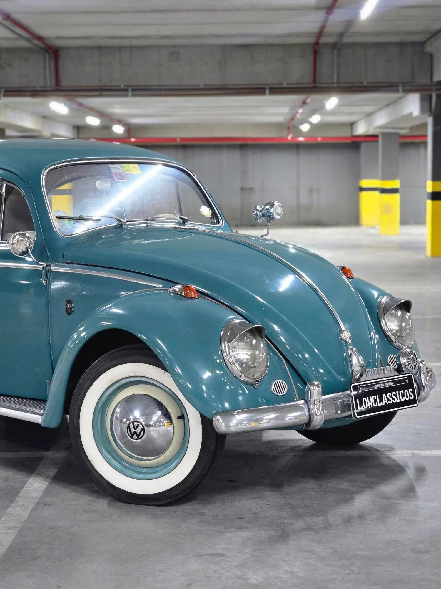 Volkswagen Fusca alemão 1959 em detalhe