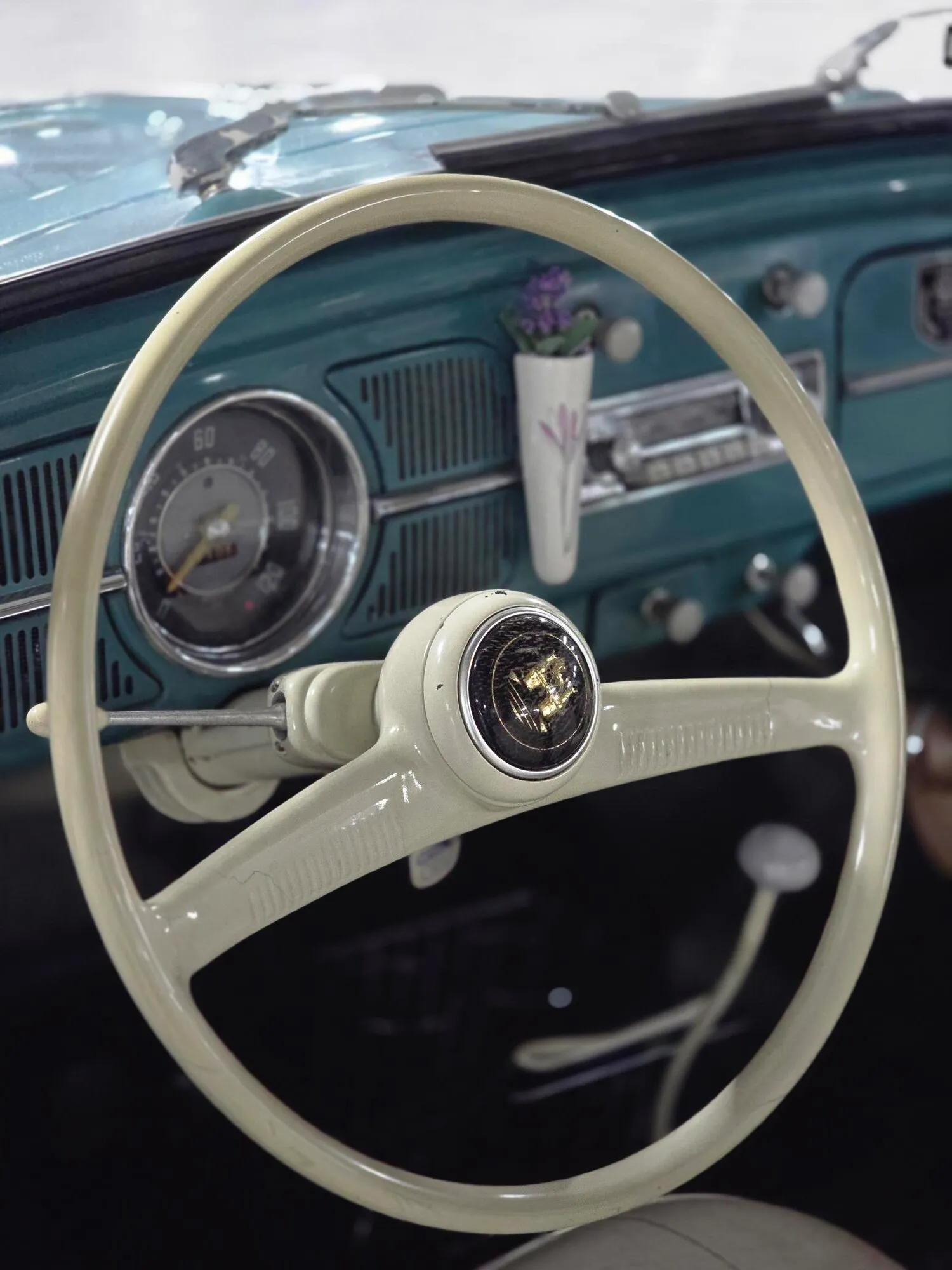 Volkswagen Fusca 1959 rodas e suspensão