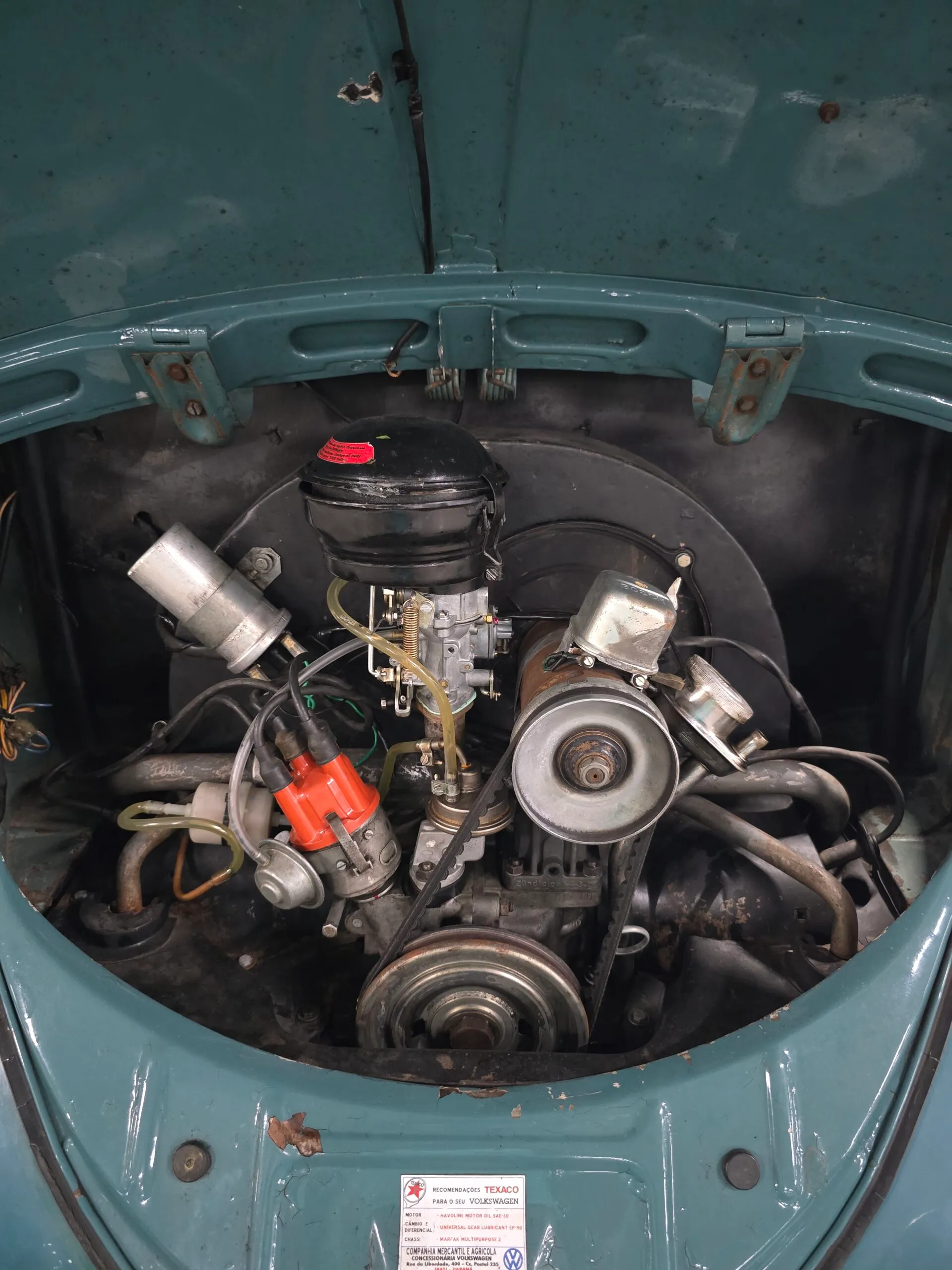 Fusca 1200 alemão 1959 fotografado para avaliação de originalidade