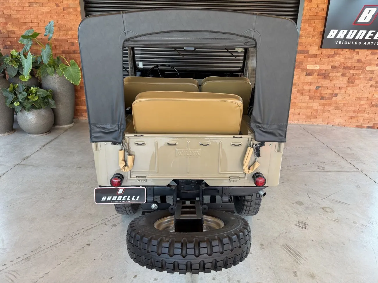 Detalhe técnico do Willys Jeep CJ-5 4x4 1958